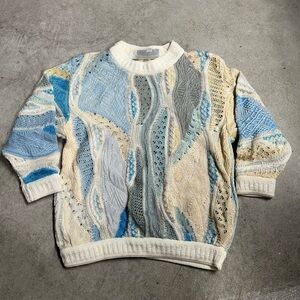 Vintage COOGI/CUGGI 70/80s RARE Thick 3D Knit Crewneck Sweater Kids Size 4/5